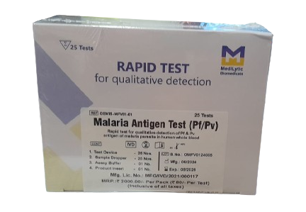 MALARIA ANTIGEN TEST(PF/PV) 25 TEST PACK