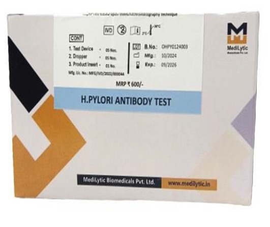 H. PYLORI ANTIBODY TEST (5 CARDS)