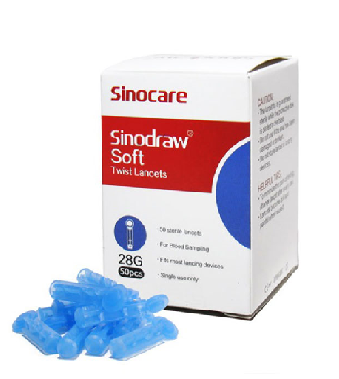 SINOCARE LANCET 28G 50 Lct