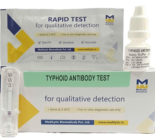 TYPHOID ANTIBODY TEST 25 TEST PACK