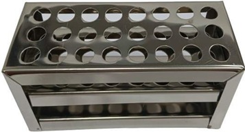 TEST TUBE STAND STEEL 24 HOLE