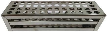 TEST TUBE STAND STEEL 48 HOLE