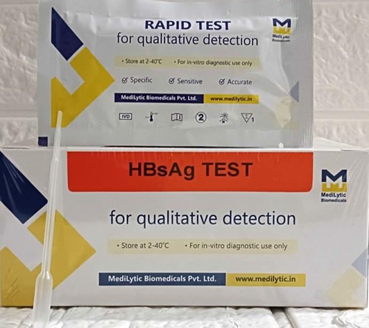 HBsAG TEST PACKING 25 TEST